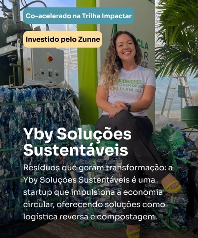 Resíduos que geram transformação: a Yby Soluções Sustentáveis é uma startup que impulsiona a economia circular, oferecendo soluções como logística reversa e compostagem.